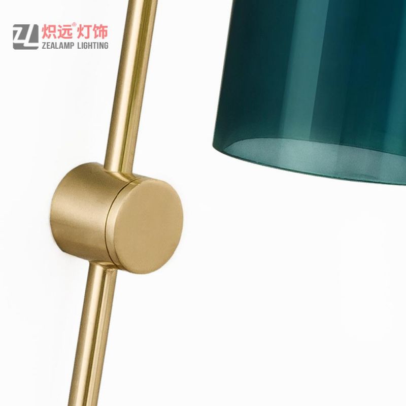 Simple Modern Hotel Black Green Indoor Single Wall Lamp