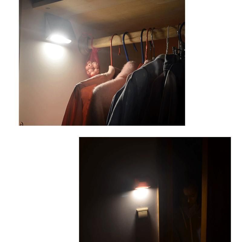 Portable LED Wall Sensor Light Battery Powered Wardrobe Under Cabinet Night Light for Kids LED Sensor Wall Cabinet Night Light