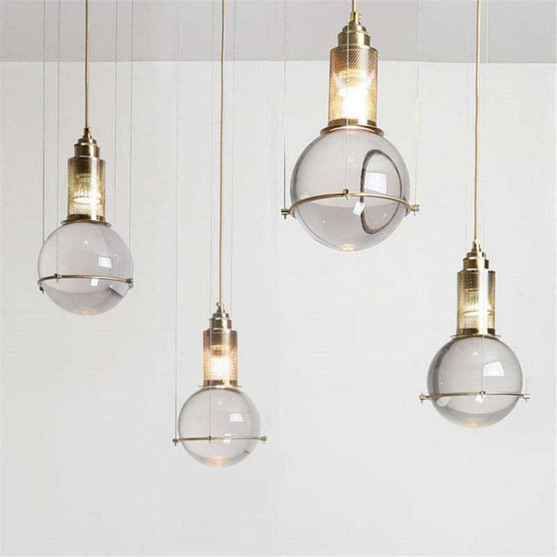 Modern Hanging Beautiful Globe Blown Glass Pendant Lights