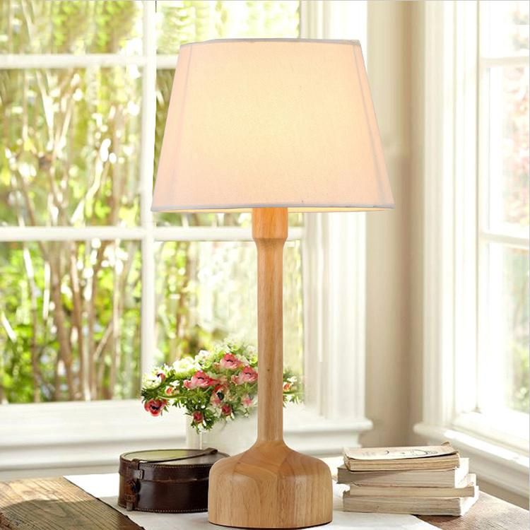 Decorative Wooden Table Lamp for Bedroom