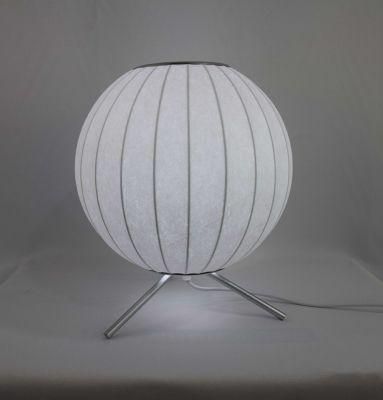 Fashion Style Indoor Lighting Lamps and Shades Decor Modern Silk Material Bed Side Table Lamp