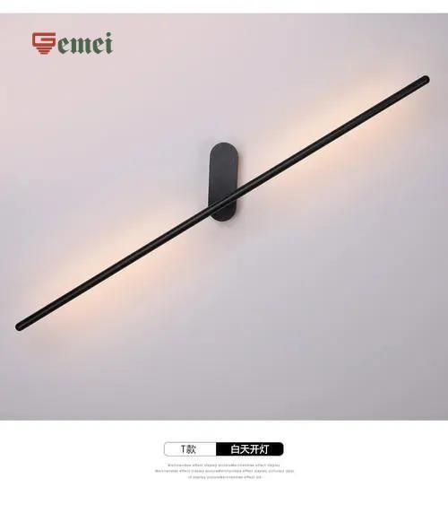 Remote Control Slender RGB Wall Lamp Living Room Hotel Aisle Background Wall