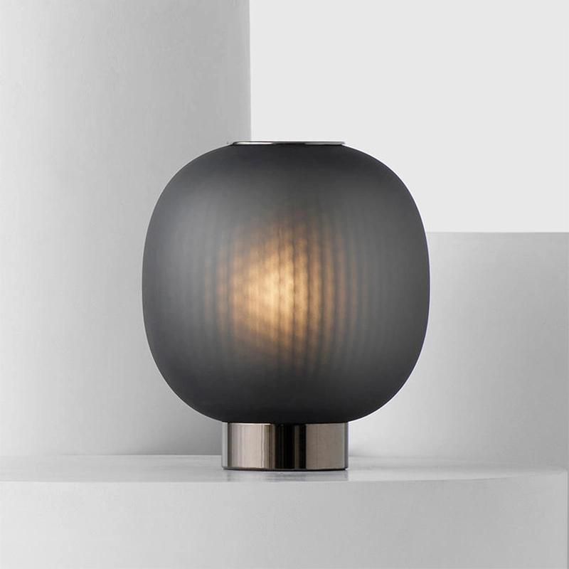 Black White Shade Bulb Table Lamp Reading Light Bedside Lamp