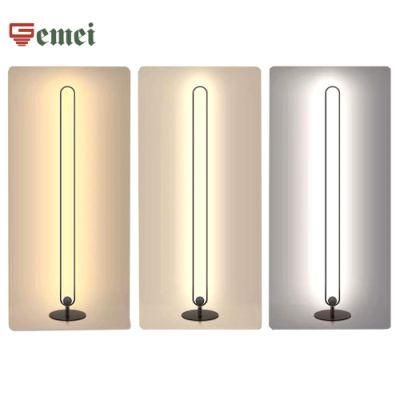 Black Simple Metal U-Shaped Floor Lamp Lighting Light LED Decoration Lamp