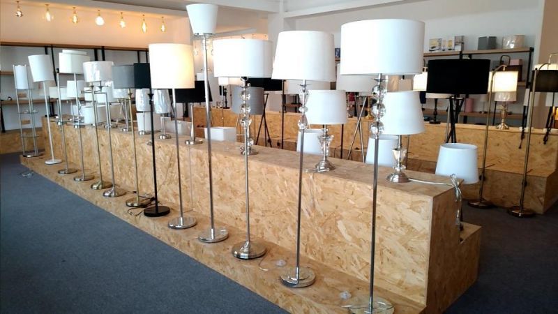 Mainstays Cage Metal and Wood LED Table Lamp