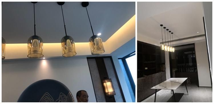 Nordic Glass Pendant Light for Bedroom Decor Marigold Double Layer Glass Pendant Lamp (WH-AP-290)