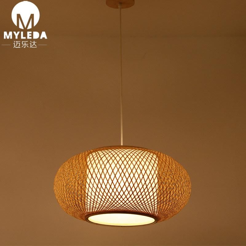 Modern Style Wooden Pattern Retro Decoration Cage Pendant Lights for Home, Bar, Living Room, Dining Room