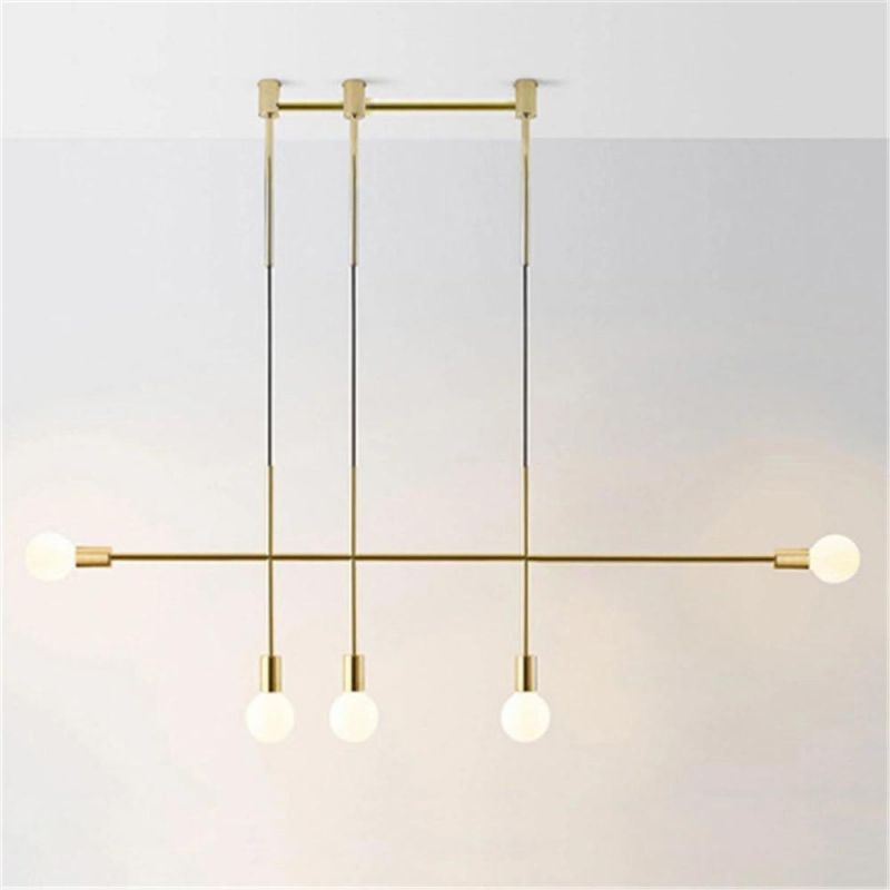 Modern Simple Iron Line Pendant Lights Post-Modern Designer Molecular Hanglamp Living Room Dining Room Restaurant Pendant Lamps