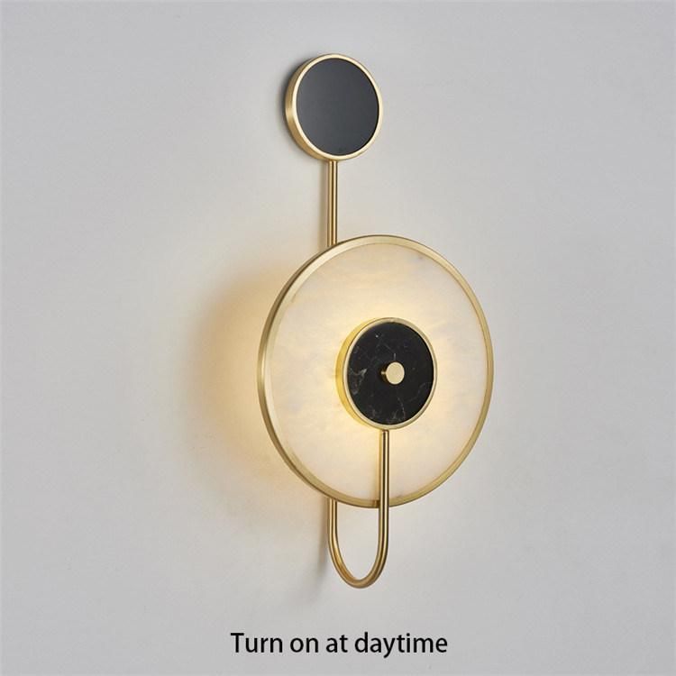 Living Room Decor Marble Wall Lamp 10W Creative Bed Side Wall Lamp (WH-OR-45)