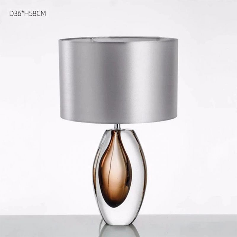 Art Drop Shape Bedside Lamp Beautiful Table Light with a Variety of Lampshades Unique Especial Desk Lamp