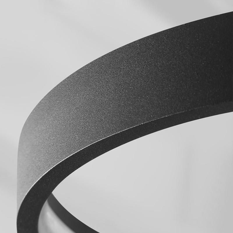 Circle Black Ceiling Lamp Living Room Lamp Bedroom Lamp Hotel Lamp