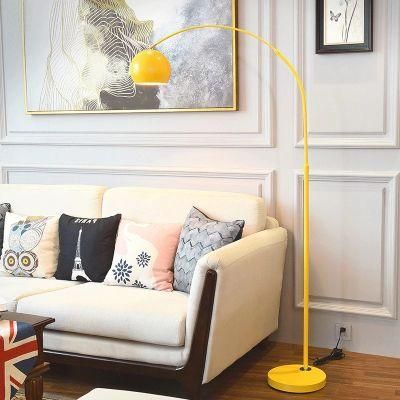 Macaron Floor Lamp Fishing LED Floor Lamp Dimmable Living Room Yellow Floor Lamp (WH-MFL-124)