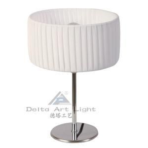Art Mini Table Lamp with Cylinder PE Shade for Reading (C5003007)