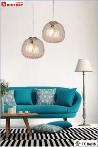 Modern Indoor Wave Glass Decorative Pendant Lamp H-3643m-Clear