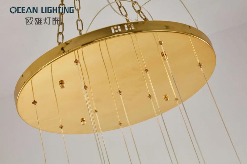 Hanging Lights Chandelier Modern Staircase Chandelier Om822502-12 Dia60 H150cm 12heads