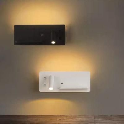 Modern LED Wall Light Multi-Function USB Charge Downlight for Bedroom, Studyroom