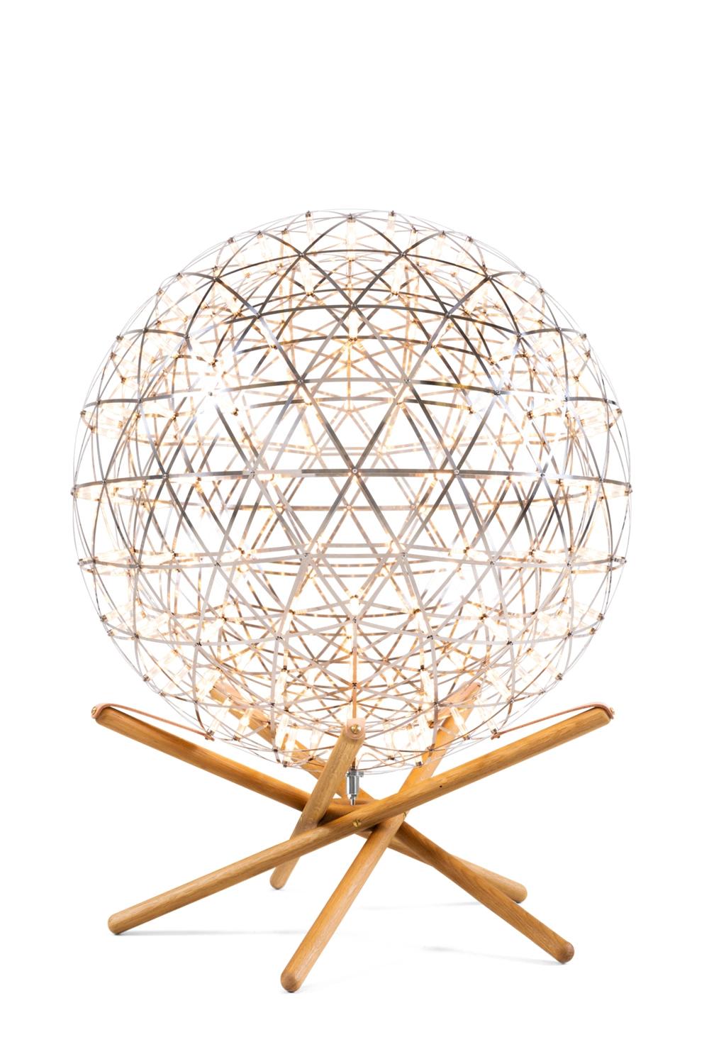Modern Home Fashion Nice Gift Decorative Star Burst Stainless Steel Ball LED Table Lamp and LED Pendant Light for Bedroom