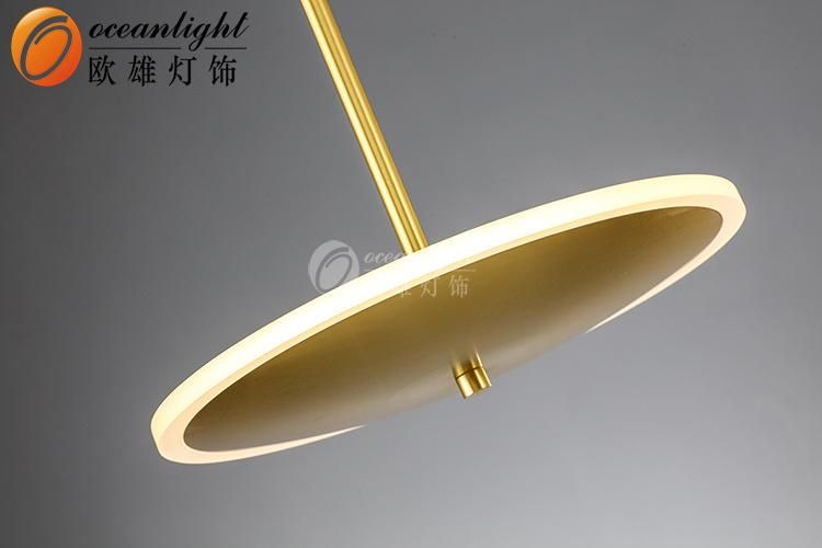 Simple Style Hanging Interior Lamp Copper Color Pendant Lamp