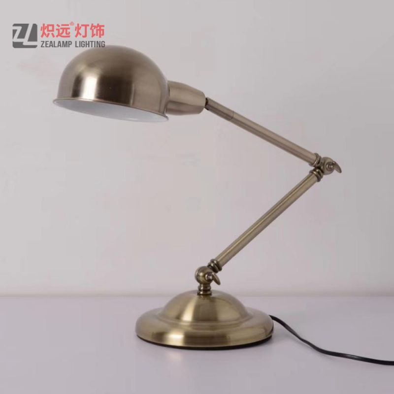 Iron LED Desk Table Lamp Design for Reading Room