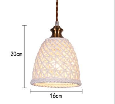 Wholesale Custom Morden Design Vintage Ceramic Woven Pendant Light