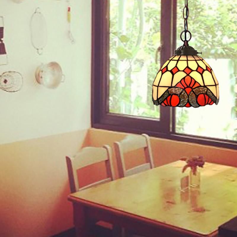 Tiffany Simple Balcony Bay Window Light LED Creative Small Pendant Lamp