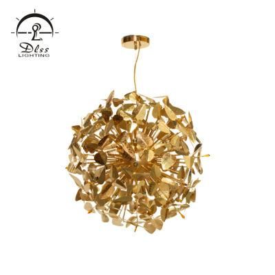 Modern Decorative Hanging Lamp Gold Crystal LED Chandelier