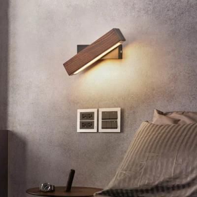 Nordic Solid Walnut Wood Wall Lamp AC110-240V LED Wall Sconces Wood Wall Lamp (WH-OR-64)