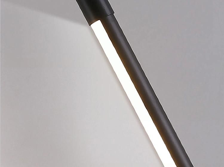 Tube Light New Design with Marble Base LED Corner Floor Lamp, Color Change by Switch