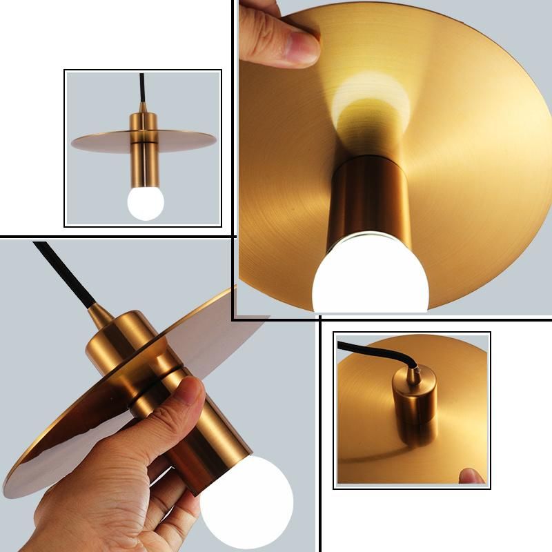 Mini Vintage Lighting Fixtures Copper Glass Restaurant Pendant Lights