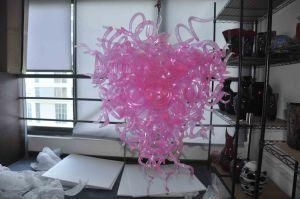 Heart Shape Pink Bedroom Muarno Glass Ceiling Light