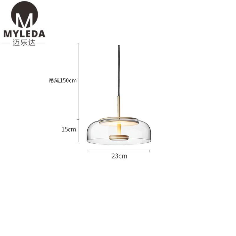 Hotel Modern Transparent Glass Table Desk Lamp for Hotel Project