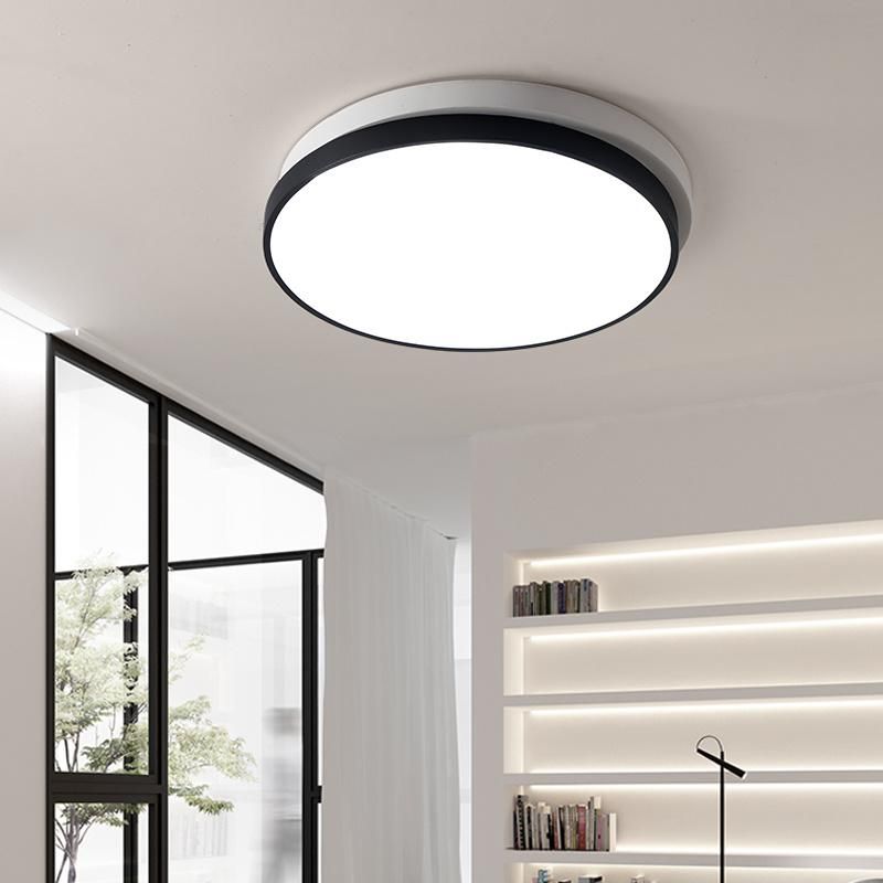 Indoor Modern Simple Mounted Round Bright LED Ceiling Light for Living Room