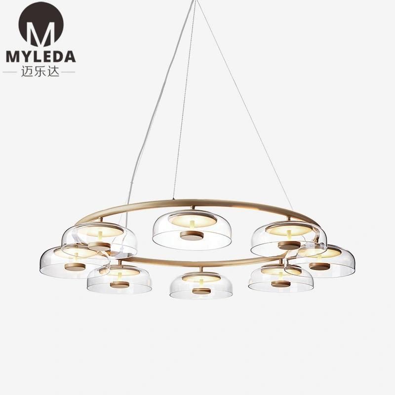 Hotel Simple Modern Glass Pendant Light
