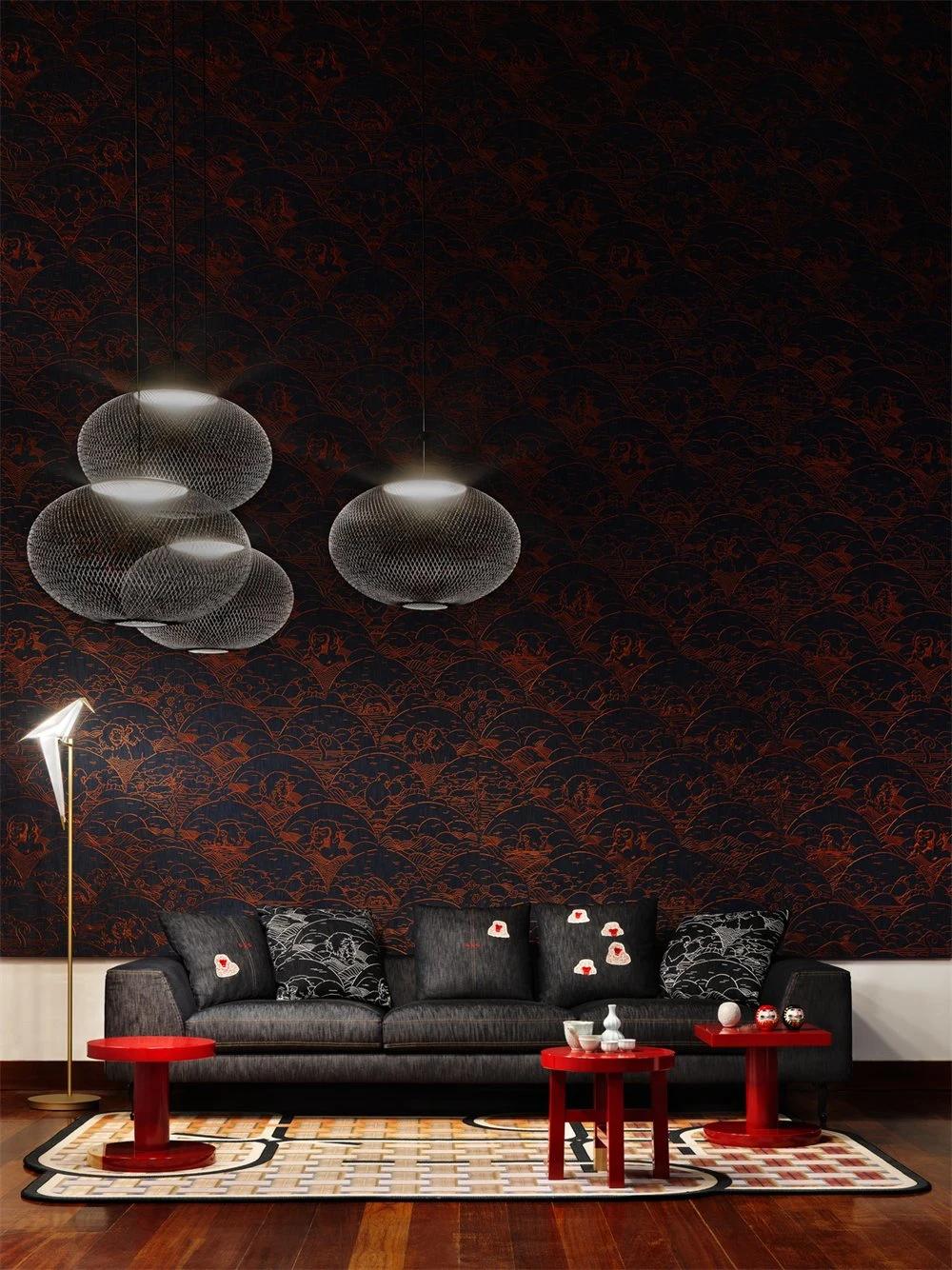 LED Fixtures Luminaires Flower Branches Pendant Suspended Sphere Living Room Dining Hallway Lobby Bar Hotel Hanging Light Chandelier