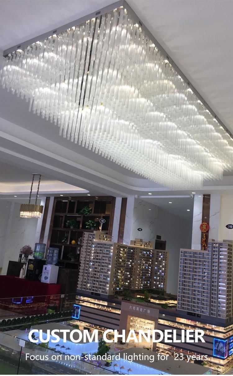 Modern Style Decoration Hotel Villa Banquet Custom Project LED Chandelier Ceiling Light