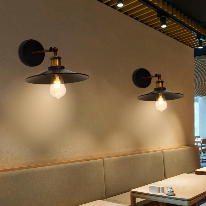 Industrial Retro Black Iron Creative Wall Lamp Corridor Aisle Restaurant Wall Light
