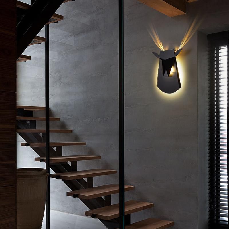 Bedside Lamp Antler Wall Lamp Modern Simple Creative Hotel Corridor Staircase Light
