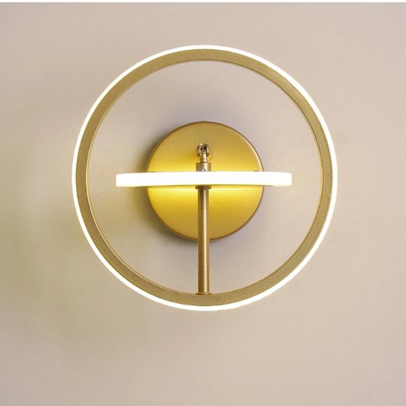 Modern Lamp Round Living Room LED Lighting Bedside Room Household Wall Light