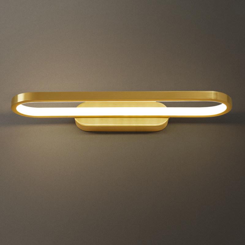LED Wall Lamp Bedroom Bedside Lights Living Room Golden Brass Minimalist Wall Lamp (WH-OR-128)