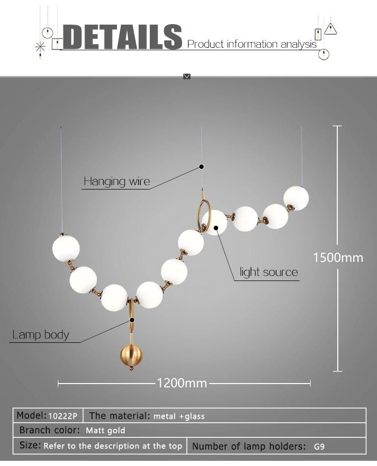 Wholesale Modern Simple Style Hanging Pendant Lighting Chandeliers