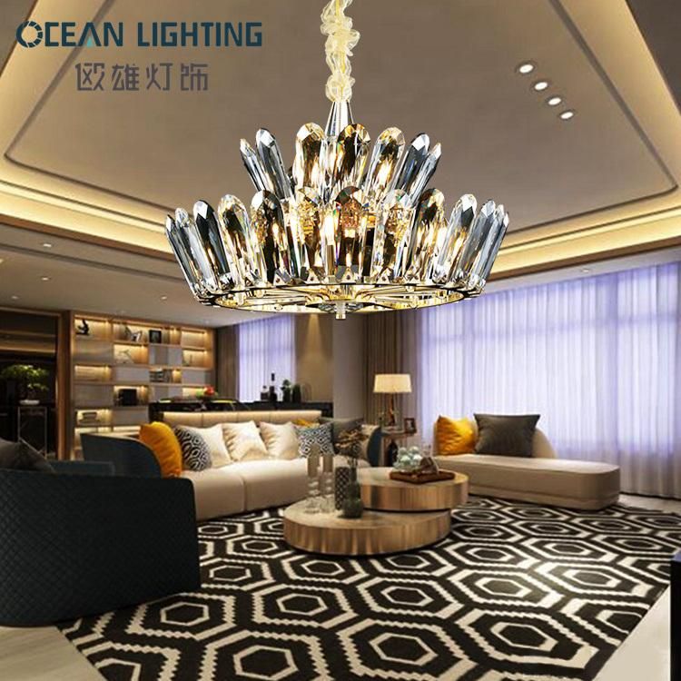 Modern Decorative Crystal Chandelier Ceiling Hotel Indoor Hanging Pendant Light