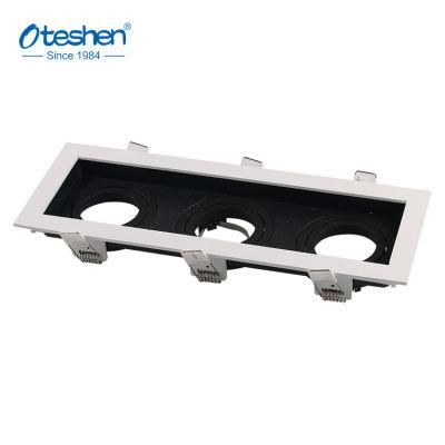 3 Pieces Patent Design GU10 Aluminum Square Ceiling Fixture IP20