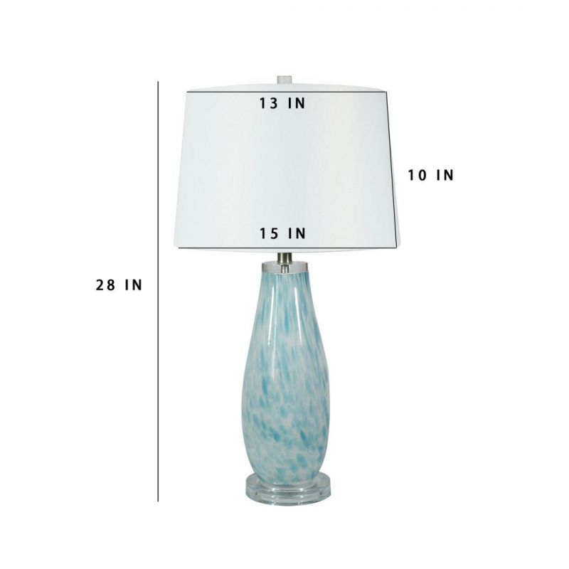 European-Style Light Luxury Glass Table Lamp Nordic Bedroom Bedside Lamp Living Room Simple Modern High-End Hotel Model Room Decoration Table Lamp Floor Lamp