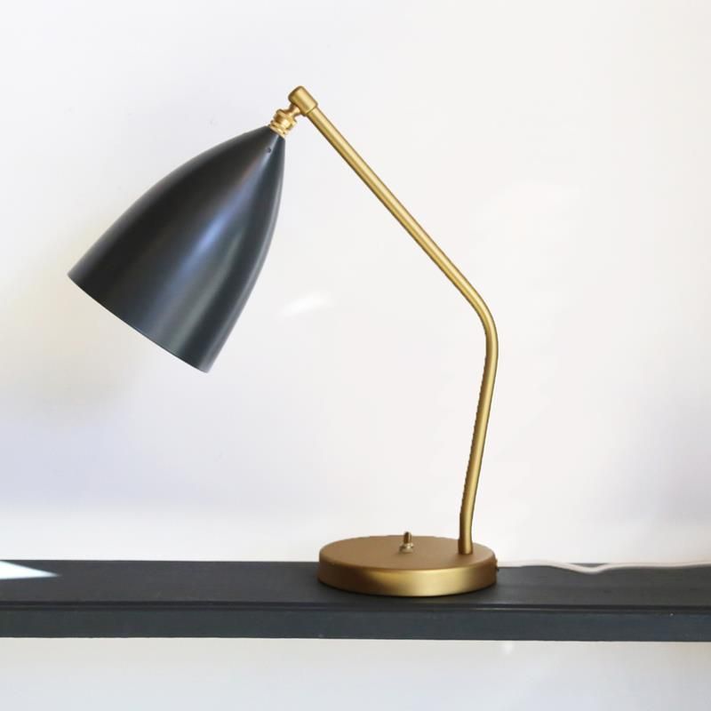 Nordic European Personality Black Lamps Individual Character Simple Classic Desk Lamp Reading Room Hotel Study Black Table Lamp