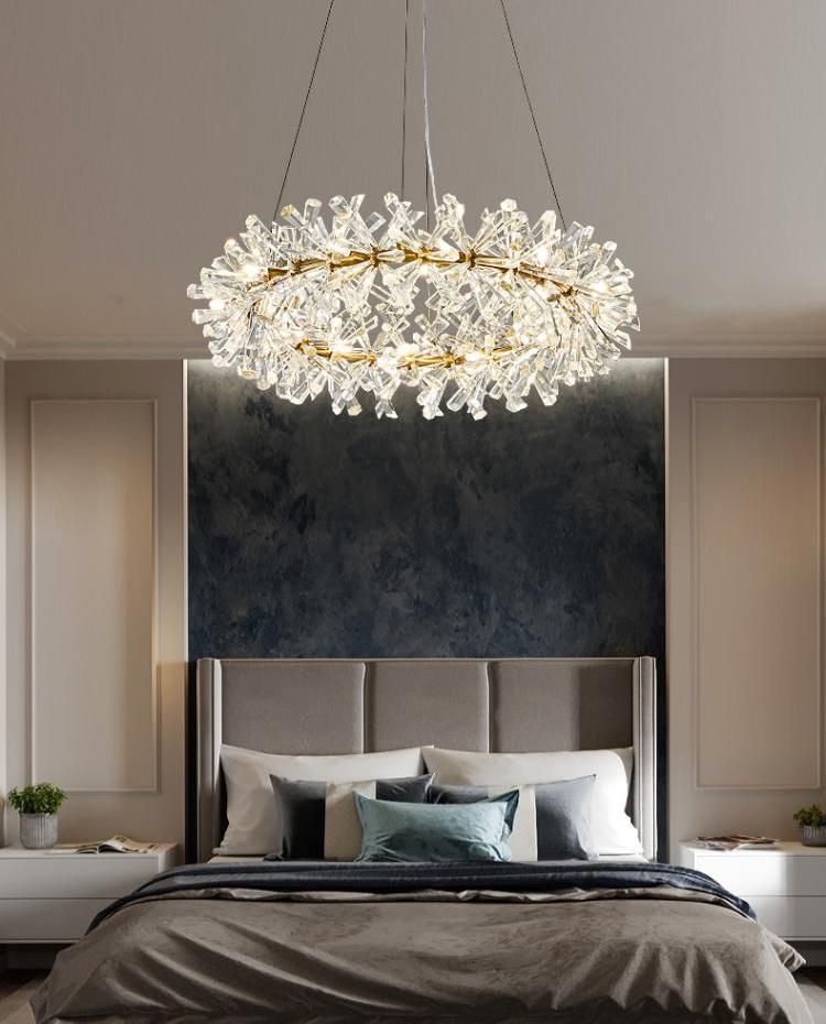 Post Modern Ice Chandelier with Crystal Shape, Fit for Bar, Restaurant, Living Room, Hotel
