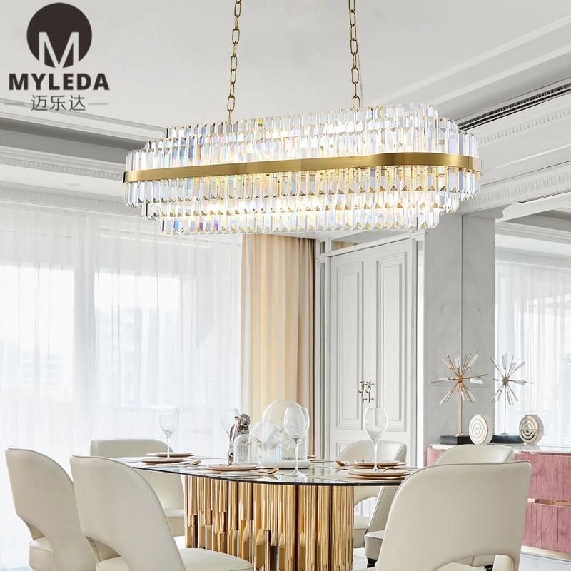 K9 Clear Glass Crystal LED Chandelier Pendant Light Lamp
