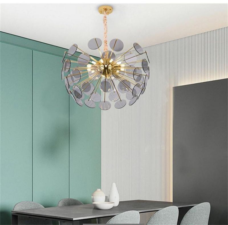 Post Modern Light Luxury Chandelier Nordic Molecular Living Room Chandelier Modern Simple Glass Creative Bedroom Restaurant Lighting
