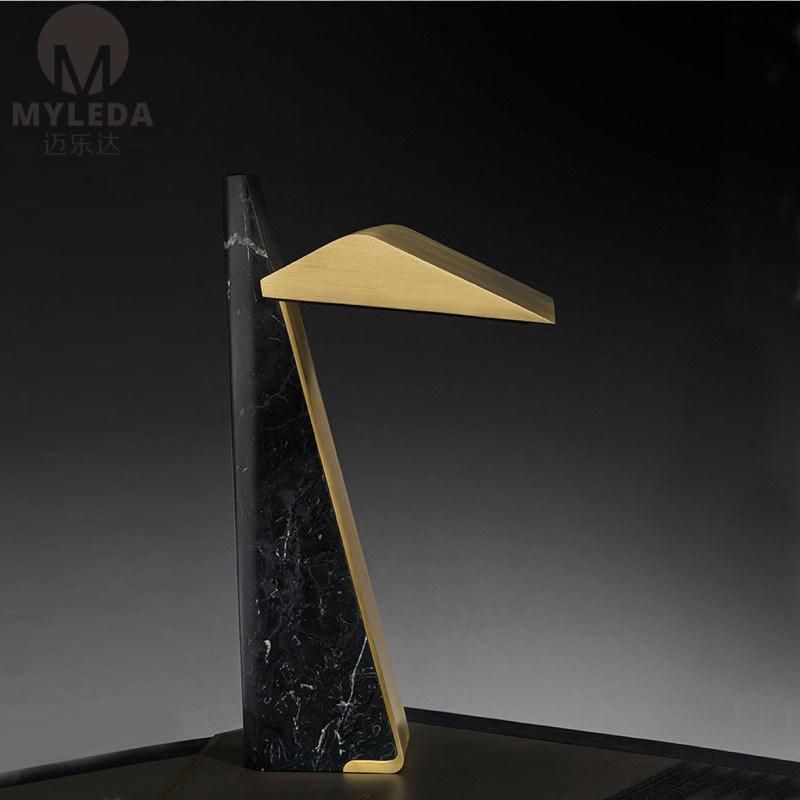 Marble Black Table Lamp Decorative Bedroom Table Light