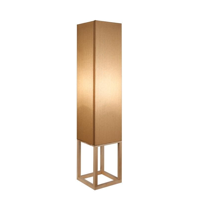 Modern Wood Floor Lamps for Living Room Wooden Fabric Standing Lamps Minimalist Lamp (WH-MFL-09)