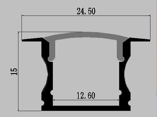 Excellent Heat Dissipation Aluminium Profile with PC Cover